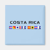 Seeschifffahrtsflaggen von Costa Rica Magnet (Vorne)