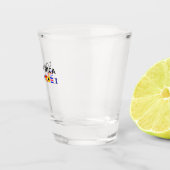 Seeschifffahrtsflaggen von Costa Rica Schnapsglas (Rechts)