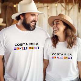 Seeschifffahrtsflaggen von Costa Rica T-Shirt