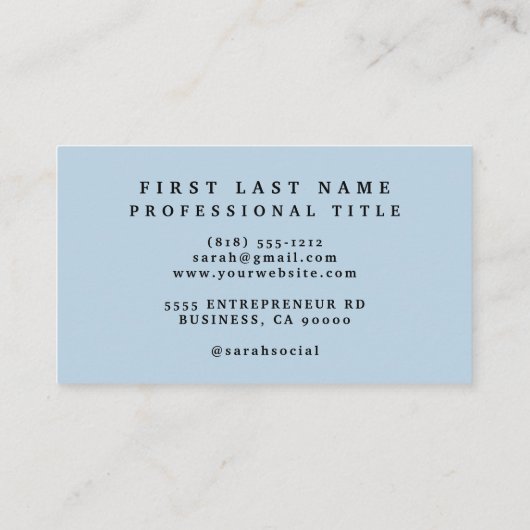 Seeschifffahrtskarte für Ozeane Visitenkarte (Rückseite)