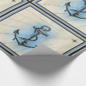 Seeschiffsankerpapier Geschenkpapier (Ecke)