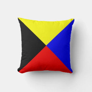 Seeschiffsflagge Z — Zulu Kissen