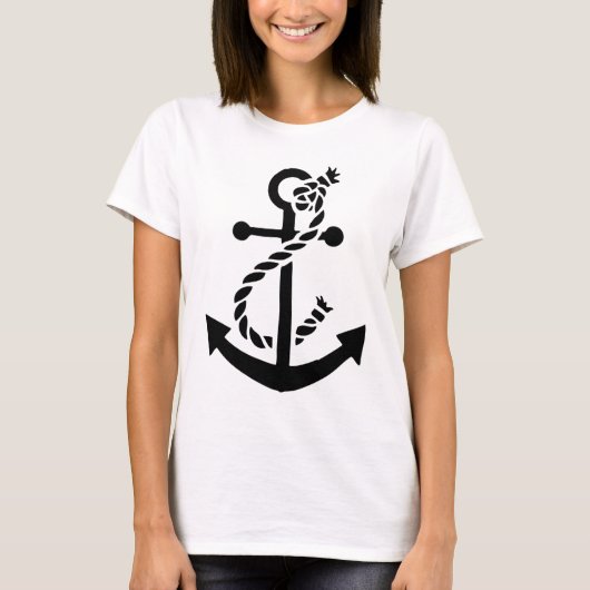 Seeschiffsmarine-Marineanker T-Shirt (Vorderseite)