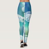 Seeschildkröte-blaue Aqua-Leggings Leggings (Rückseite)