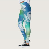 Seeschildkröte-blaue Aqua-Leggings Leggings (Links)