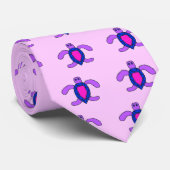 Seeschildkröte-Krawatte (Rosa) Krawatte (Gerollt)