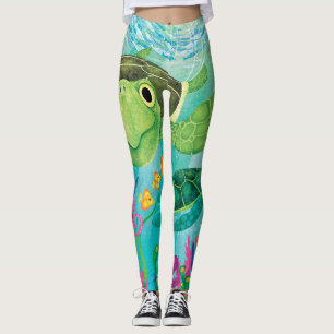 Seeschildkröte-Leggings Leggings