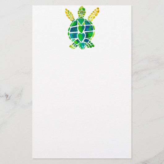Seeschildkröte-Liebe-Sammlung Briefpapier (Vorderseite)