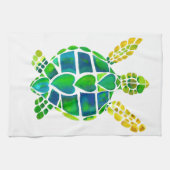 Seeschildkröte-Liebe-Sammlung Geschirrtuch (Horizontal)