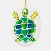 Seeschildkröte-Liebe-Sammlung Keramikornament (Vorne)