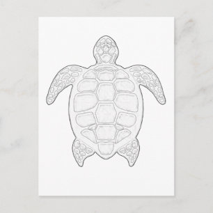 Seeschildkröte Postkarte