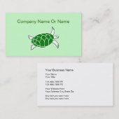 Seeschildkröte-Silhouette-Geschäfts-Karten Visitenkarte (Vorne/Hinten)