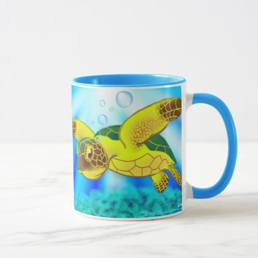 Seeschildkröte-Tasse 12c Tasse (Rechts)