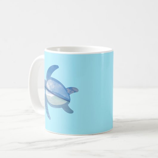 Seeschildkröte-Tasse Kaffeetasse (Vorderseite Links)