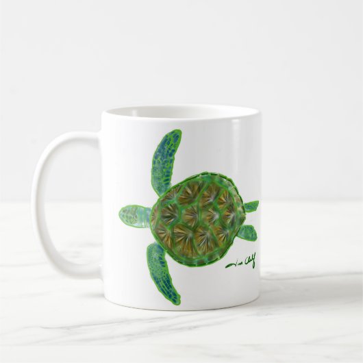 Seeschildkröte-Tasse Kaffeetasse (Links)