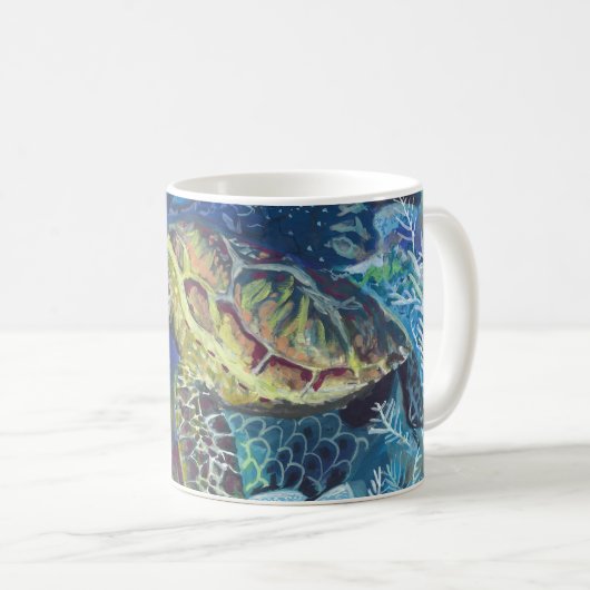 Seeschildkröte-Tasse Kaffeetasse (VorderseiteRechts)