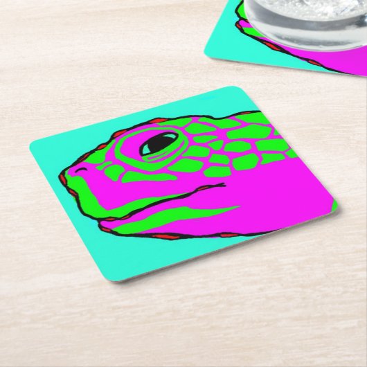 Seeschildkröte-Untersetzer Rechteckiger Pappuntersetzer (angewinkelt)