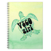 Seeschildkröte-Vsco-Mädchen-Notebook Notizblock (Vorderseite)