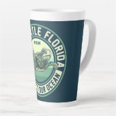 Seeschildkrötenschutz-Custom Monogram Milchtasse (Rechte Ecke)