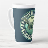 Seeschildkrötenschutz-Custom Monogram Milchtasse (Linke Ecke)