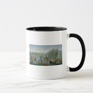 Seeschlacht mit der spanischen Flotte Tasse