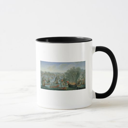 Seeschlacht mit der spanischen Flotte Tasse (Rechts)
