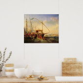 Seeschlacht von Imbre 1346, 1842 Poster (Küche)