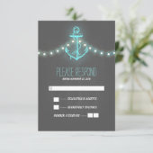 Seeschlachtkarte RSVP Karte (Stehend Vorderseite)