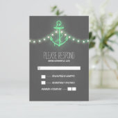 Seeschlachtkarte RSVP Karte (Stehend Vorderseite)