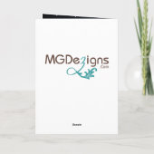 Seeschneeflocken Winterhochzeit Danke (Rückseite)