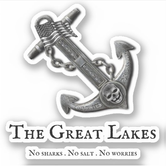 Seeschriffe des Chromankers Aufkleber (Vorderseite)