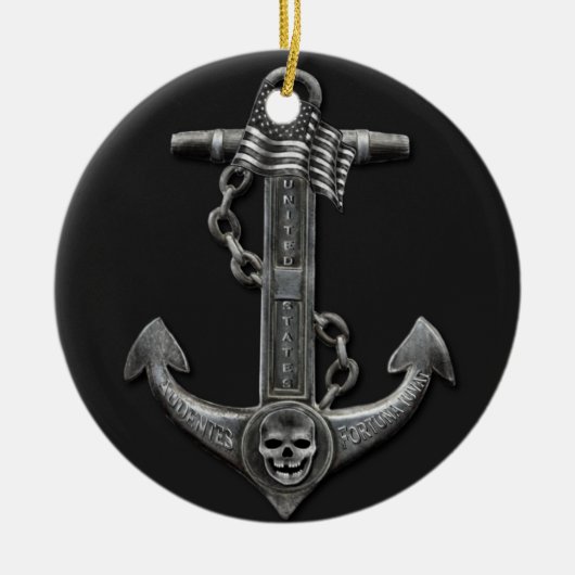 Seeschriffe des Chromankers Keramik Ornament (Vorne)