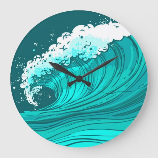 Seeschwalbe Große Wanduhr (Vorderseite)