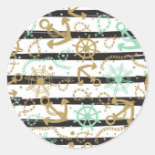 Seeschwalbe Runder Aufkleber (Vorderseite)