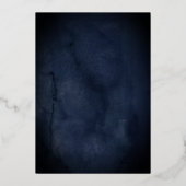 Seeschwalbe Silver Floral Butterfly Boy Taufe Folieneinladung (Rückseite)