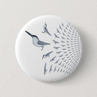 Seeschwalben-Muster-Button-Knopf-Abzeichen Button