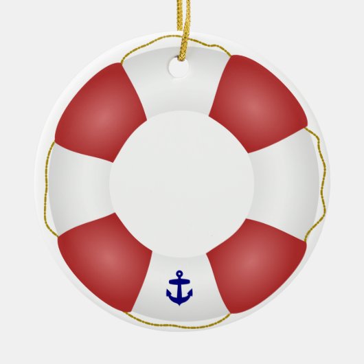 Seeschwimmweste Keramikornament (Vorne)