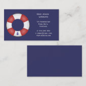 Seeschwimmweste Visitenkarte (Vorne/Hinten)