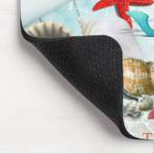 Seeseashells-Ankerstarfish-Strand-Thema Mousepad (Ecke)