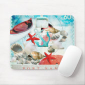 Seeseashells-Ankerstarfish-Strand-Thema Mousepad (Mit Mouse)