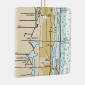 Seesee Worth Florida Nautical Chart Keramikornament (Rechts)