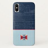 Seeseeboots-Gebäude-Marineflaggen-Sommer Case-Mate iPhone Hülle (Rückseite)