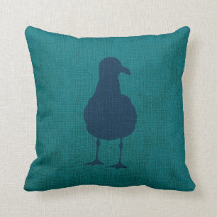 Seeseemöwen grün-blau kissen