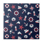 Seeseemuster Fliese (Vorderseite)