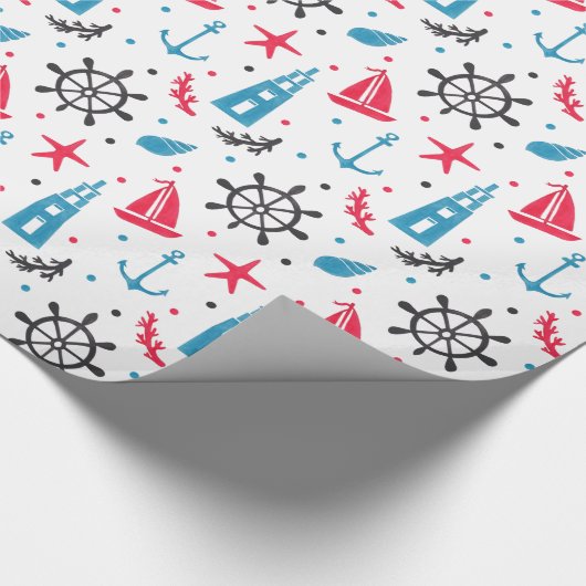 Seeseemuster Geschenkpapier (Ecke)