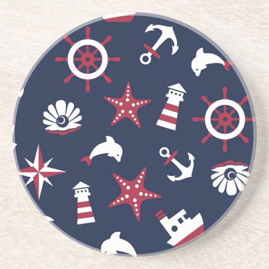 Seeseemuster Getränkeuntersetzer (Vorne)