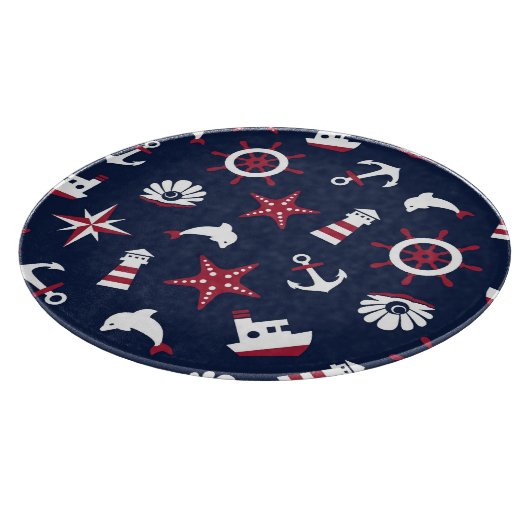 Seeseemuster Schneidebrett (Ecke)