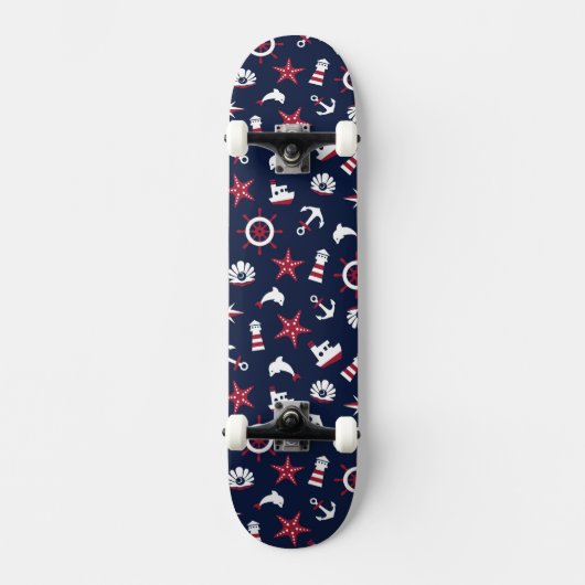 Seeseemuster Skateboard (Vorderseite)