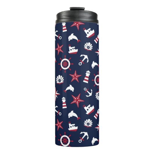 Seeseemuster Thermosbecher (Vorderseite)