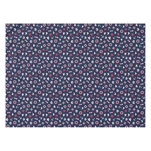 Seeseemuster Tischdecke (Vorderseite (Horizontal))